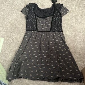 Kimchi blue dress with ruffle sleeve and cherries